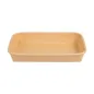 RÉCIPIENTS POUR "SUSHI" 20PE + 280 +16PE G/M2 16,5x11,5x2,4 CM NATUREL KRAFT (600 UNITÉ) RÉCIPIENTS POUR "SUSHI"