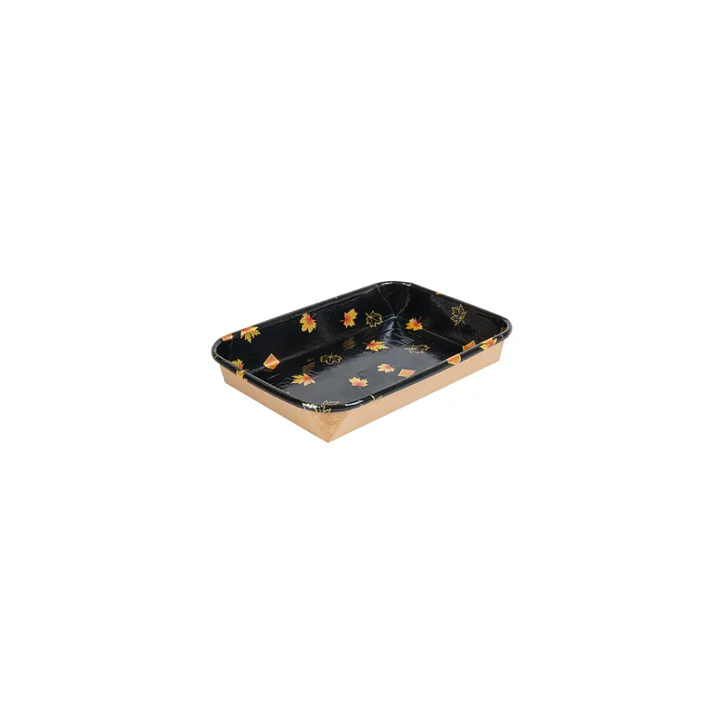 RÉCIPIENTS POUR "SUSHI"  20PE + 280 +16PE G/M2 16,5x11,5x2,4 CM NOIR KRAFT (600 UNITÉ)