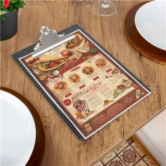 PLANCHE PORTE MENU AVEC PINCE