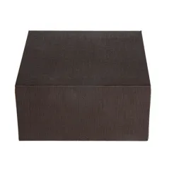 BOÎTES PATISSERIES SANS FENÊTRE THEPACK 24x24x12 CM CHOCOLAT CARTON NANO-MICRO (100 UNITÉ)