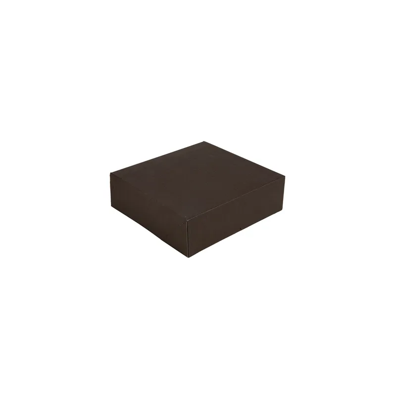 BOÎTES PATISSERIES SANS FENÊTRE THEPACK  32x32x10 CM CHOCOLAT CARTON NANO-MICRO (100 UNITÉ)