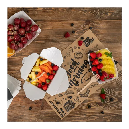 SETS DE TABLE OFFSET FEEL GREEN 'GOOD MORNING' 115 G/M2 24,5x38,5 CM NATUREL PAPIER RECYCLÉ (1000 UNITÉ)