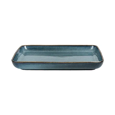 PLATEAUX AKALA  20,5x13,5x2,5 CM BLEU STONEWARE (6 UNITÉ)