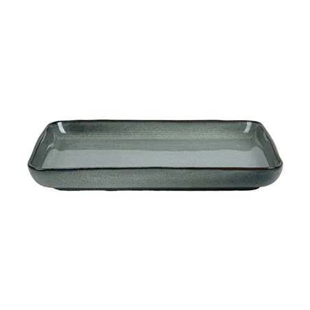 PLATEAUX AKALA  20,5x13,5x2,5CM GRIS VERDÂTRE STONEWARE (6 UNITÉ)