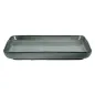 PLATEAUX AKALA 20,5x13,5x2,5CM GRIS VERDÂTRE STONEWARE (6 UNITÉ) PLATEAUX