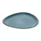 ASSIETTES TRIANGULAIRES AKALA Ø27,5x25x2,5 CM BLEU STONEWARE (6 UNITÉ) ASSIETTES TRIANGULAIRES