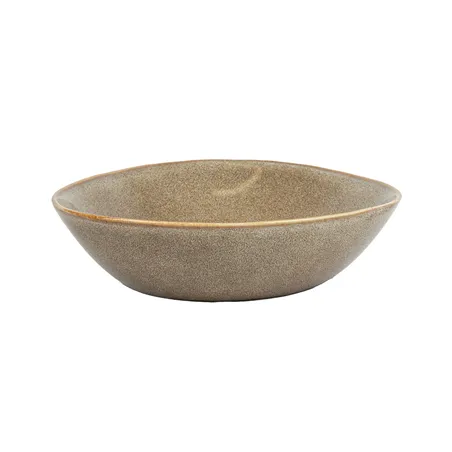 ASSIETTES CREUSES TRIANGULAIRES AKALA  Ø21,5x19,5x5 CM TERRE STONEWARE (6 UNITÉ)