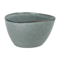 BOL TRIANGULAIRE AKALA 680 ML Ø15x8,3 CM GRIS VERDÂTRE STONEWARE (6 UNITÉ)