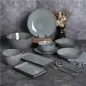 BOL TRIANGULAIRE AKALA 680 ML Ø15x8,3 CM GRIS VERDÂTRE STONEWARE (6 UNITÉ) BOL TRIANGULAIRE