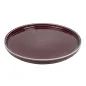 ASSIETTES AKALA Ø21x2 CM BORDEAUX STONEWARE (6 UNITÉ) ASSIETTES