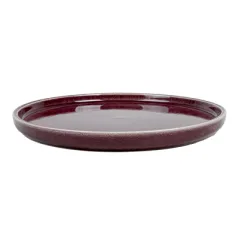 ASSIETTES AKALA Ø21x2 CM BORDEAUX STONEWARE (6 UNITÉ)