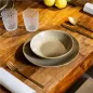 ASSIETTES CREUSES AKALA 630 ML Ø20x4,5 CM BEIGE STONEWARE (6 UNITÉ) ASSIETTES CREUSES