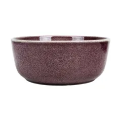 BOL AKALA 680 ML Ø15x6,2 CM BORDEAUX STONEWARE (6 UNITÉ)