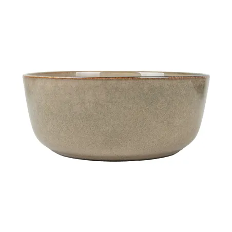 BOL AKALA 680 ML Ø15x6,2 CM BEIGE STONEWARE (6 UNITÉ)