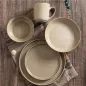 BOL AKALA 680 ML Ø15x6,2 CM BEIGE STONEWARE (6 UNITÉ) BOL