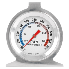 THERMOMÈTRE CUISSON FOUR 50º À 300ºC  6,5x7x4 CM ARGENTE INOX (1 UNITÉ)
