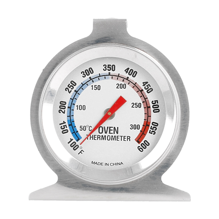 THERMOMÈTRE CUISSON FOUR 50º À 300ºC  6,5x7x4 CM ARGENTE INOX (1 UNITÉ)