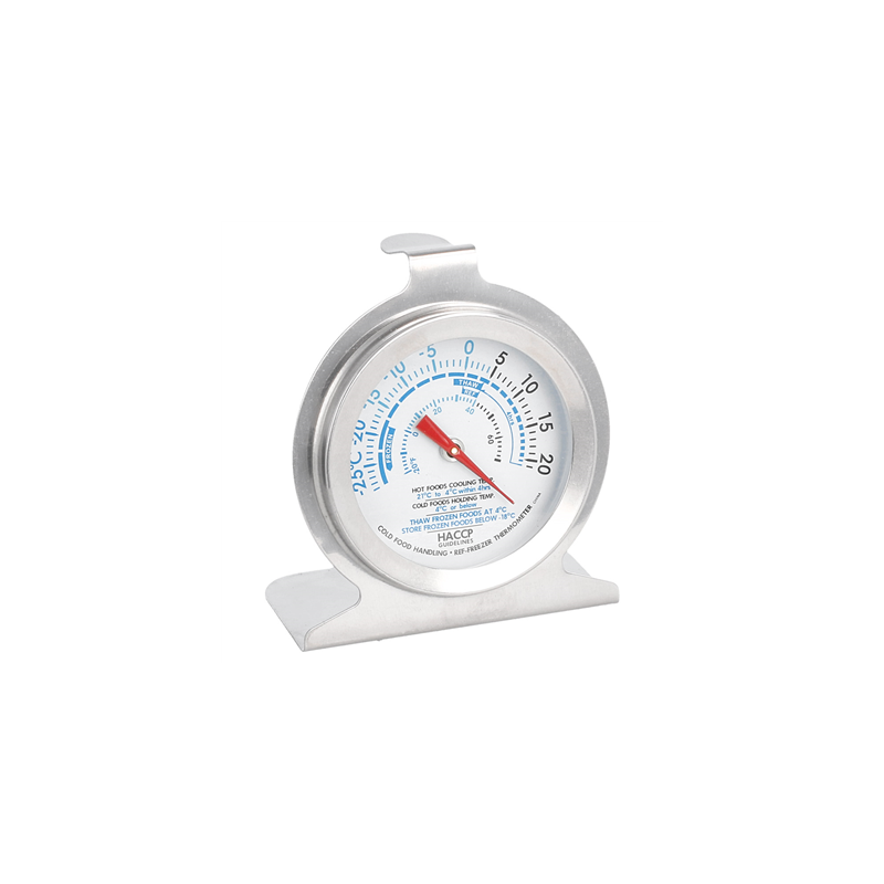 THERMOMÈTRE FRIGO/CONGÉLATEUR -29º À 20ºC  6,2x7,3x4 CM ARGENTE INOX (1 UNITÉ)