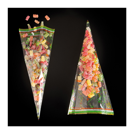 TRIANGLE FRIANDISES  47 G/M2 25µ 20x39,5 CM TRANSPARENT PP (100 UNITÉ)