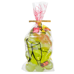 SACHETS RAISINS BONHEUR  150 G/M2 40µ 8,7x16,5 CM TRANSPARENT PP (100 UNITÉ)