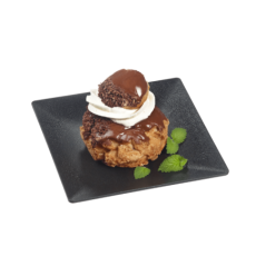 Assiette Fluid' PP noir texturé 160x160 mm