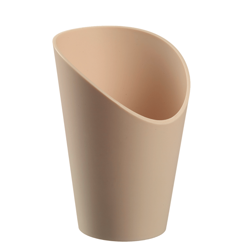 Barquette frites LOOP PP beige clair H120 Ø82 mm Barquette frites LOOP PP beige clair H120 Ø82 mm