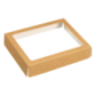 Couvercle kraft avec fenêtre pour plateau Fenix 1/2 GN
