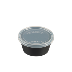 Couvercle pour pot à sauce PP noir 60 ml