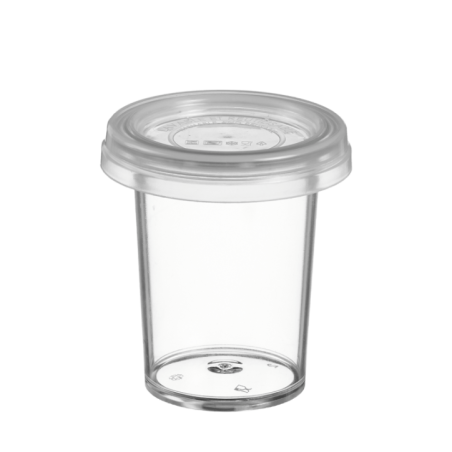 Couvercle PP pour pot Authentik en SAN 140 ml