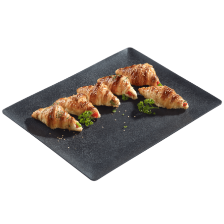 Plateau Fluid' PP noir téxturé 390x290 mm