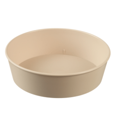 Saladier LOOP avec couvercle PP beige clair 1000 ml