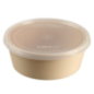 Saladier LOOP avec couvercle PP beige clair 1300 ml