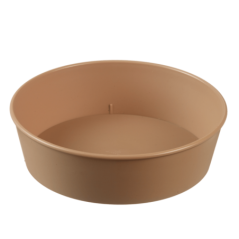 Saladier LOOP avec couvercle PP beige foncé 1000 ml