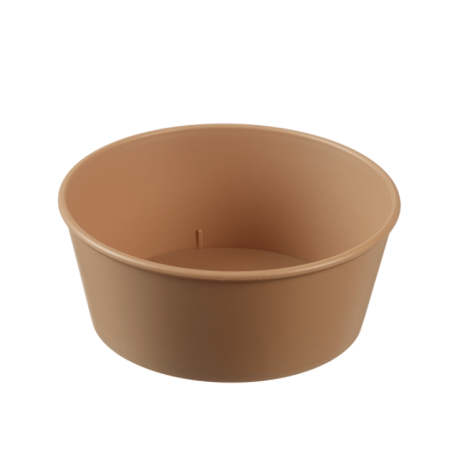 Saladier LOOP avec couvercle PP beige foncé 750 ml