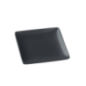 Assiette Fluid' céramique noire 110x110x14 mm