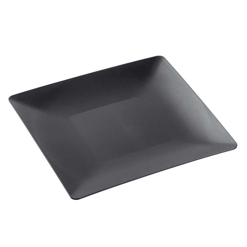 Assiette Fluid' PP noir 250 x250 mm