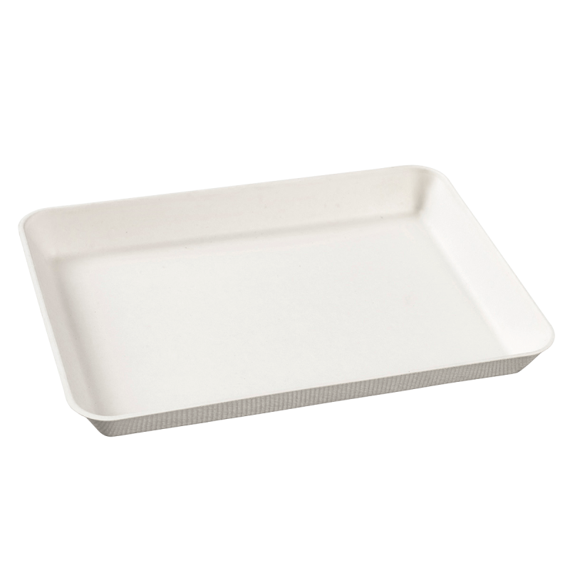 Assiette Kanopée pulpe de canne 200x150 mm