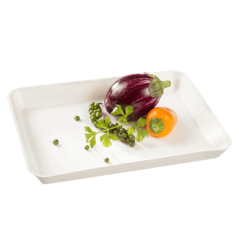 Assiette Kanopée pulpe de canne 200x150 mm