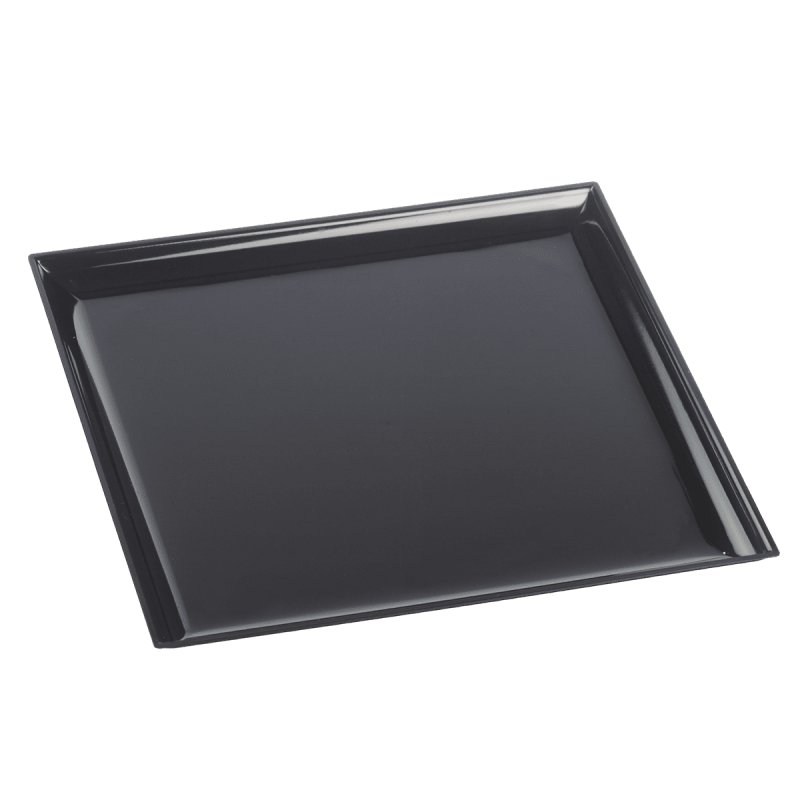 Assiette Odyssée PS noir 160x160 mm