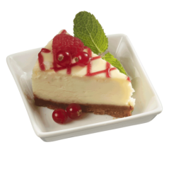 Assiette Quartz céramique blanche 90x90x16 mm