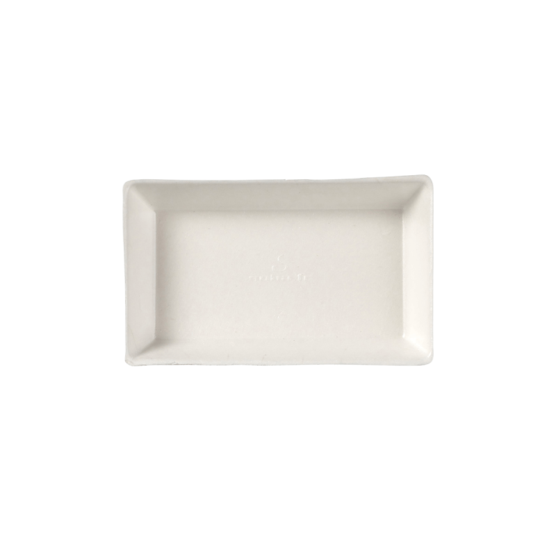 Assiette Quartz pulpe de canne avec lamination 100x60 mm