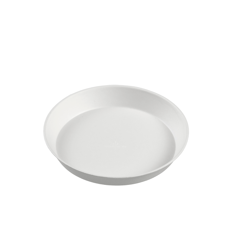 Assiette ronde Ninfea pulpe de canne Ø 130 mm
