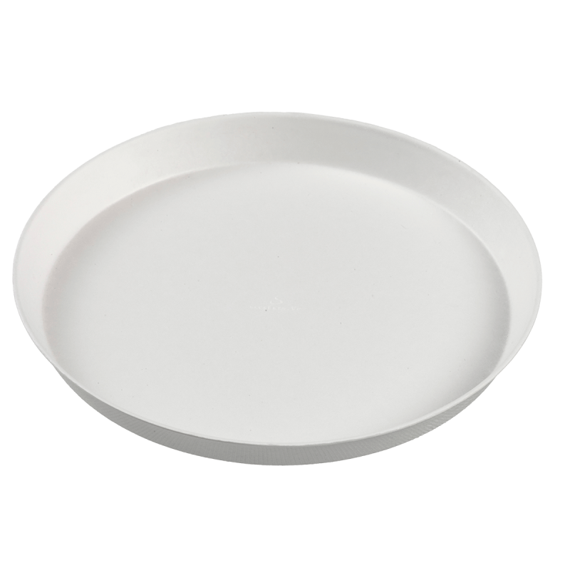 Assiette ronde Ninfea pulpe de canne Ø 200 mm