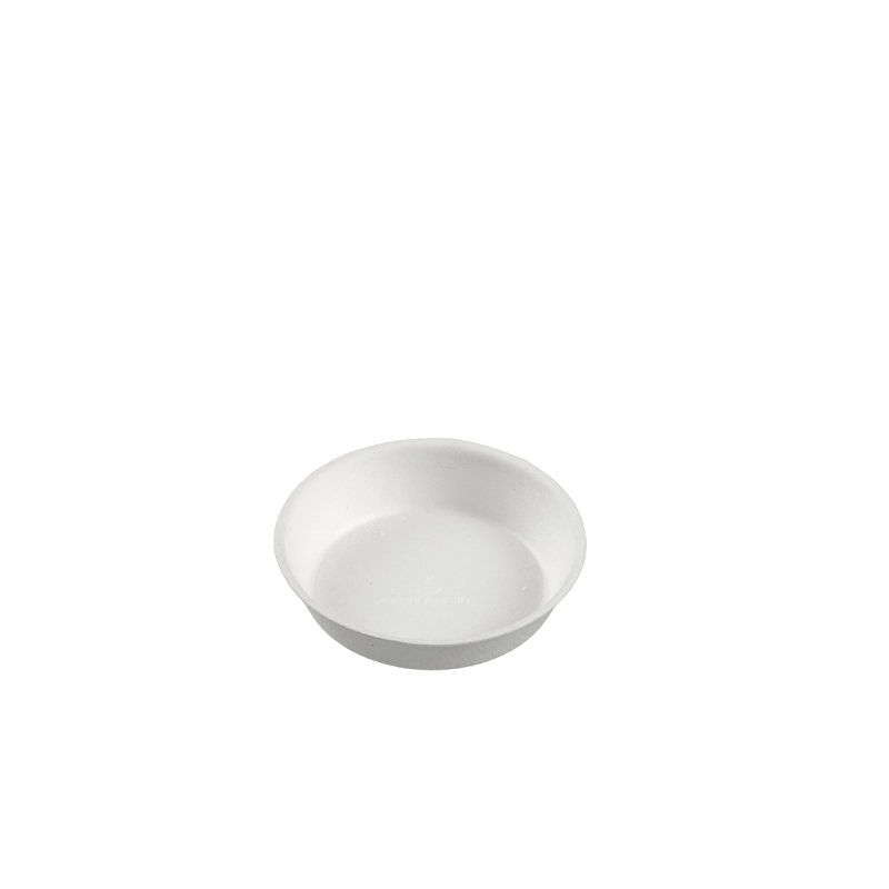 Assiette ronde Ninfea pulpe de canne Ø 65 mm