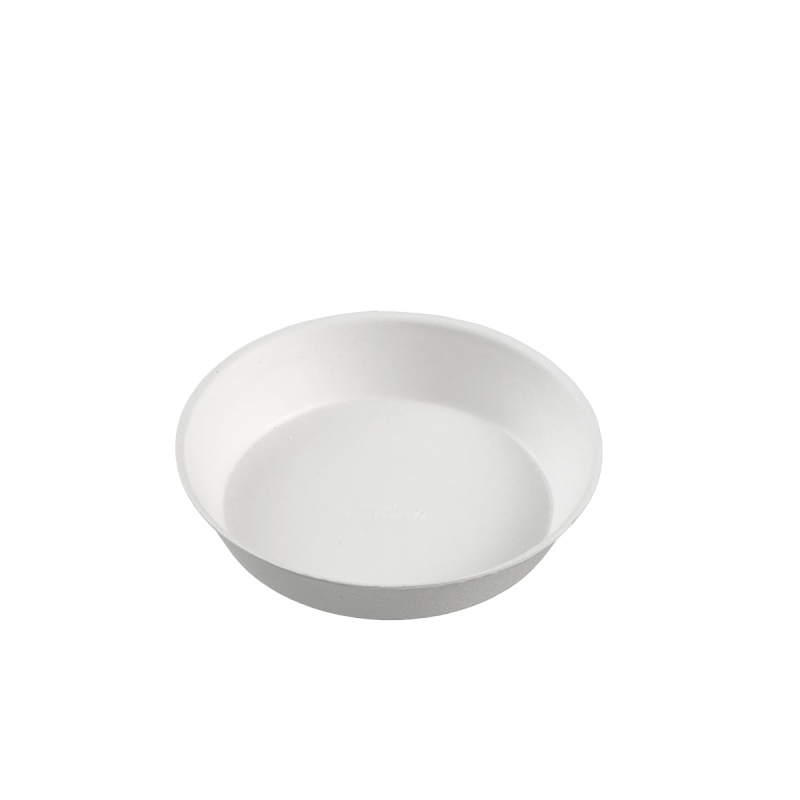 Assiette ronde Ninfea pulpe de canne Ø100 mm