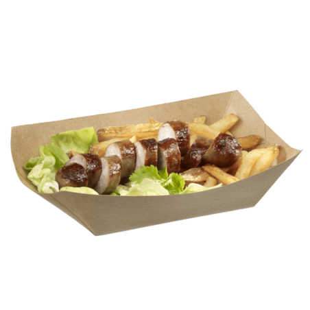 Barquette évasée Ecokraft 220x145x65 mm