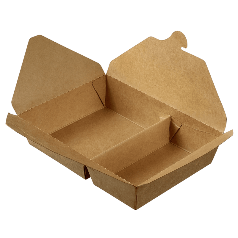 Boîte repas Ecokraft 2 compartiments 450 + 700 ml