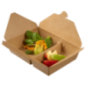 Boîte repas Ecokraft 2 compartiments 450 + 700 ml