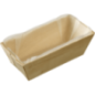 Barquette rectangle + papier cuisson 375 ml
