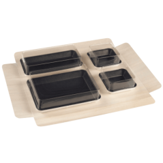 Base plateau Set bois 374x270x52 mm